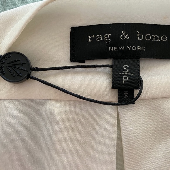 Rag & Bone Victor Draped Silk Blouse - Picture 10 of 11